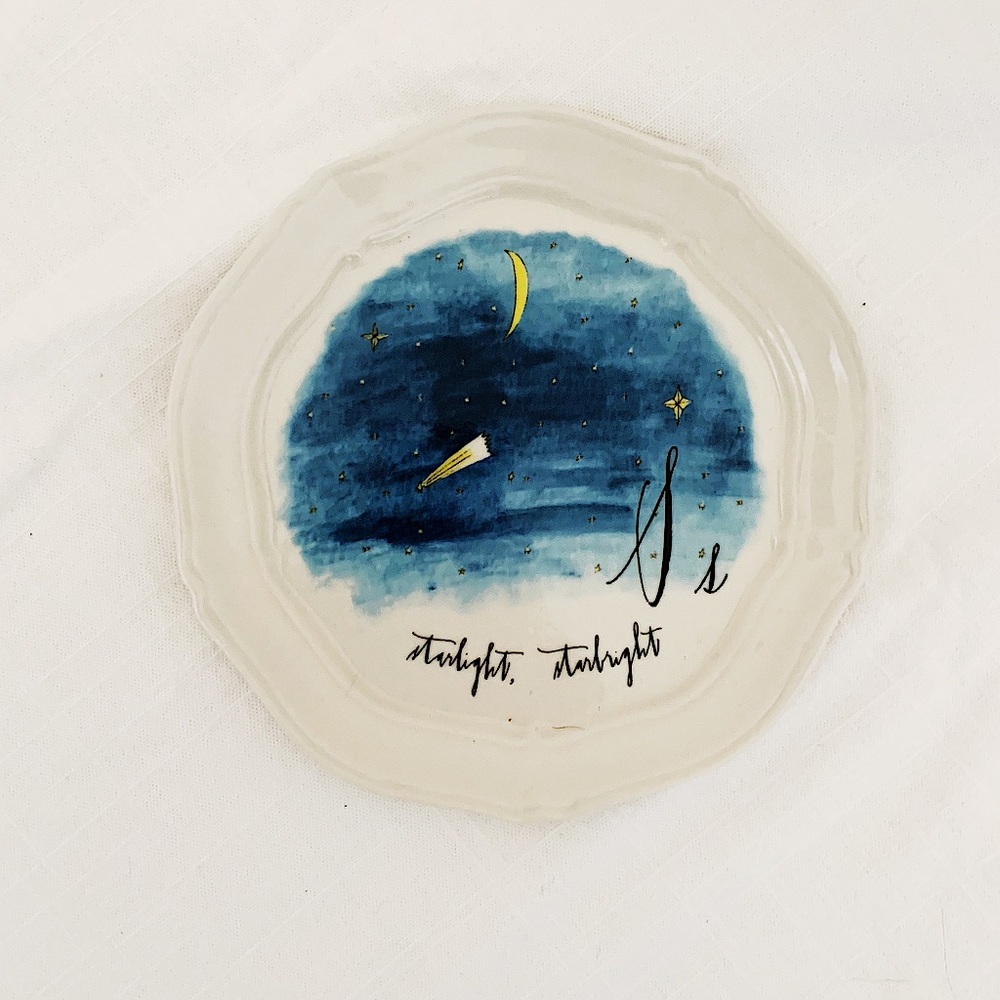Anthropology Linea Carter “S” Plate